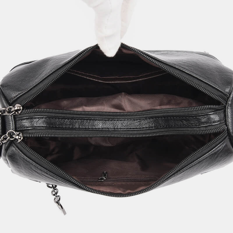 Women's retro soft PU leather crossbody bag