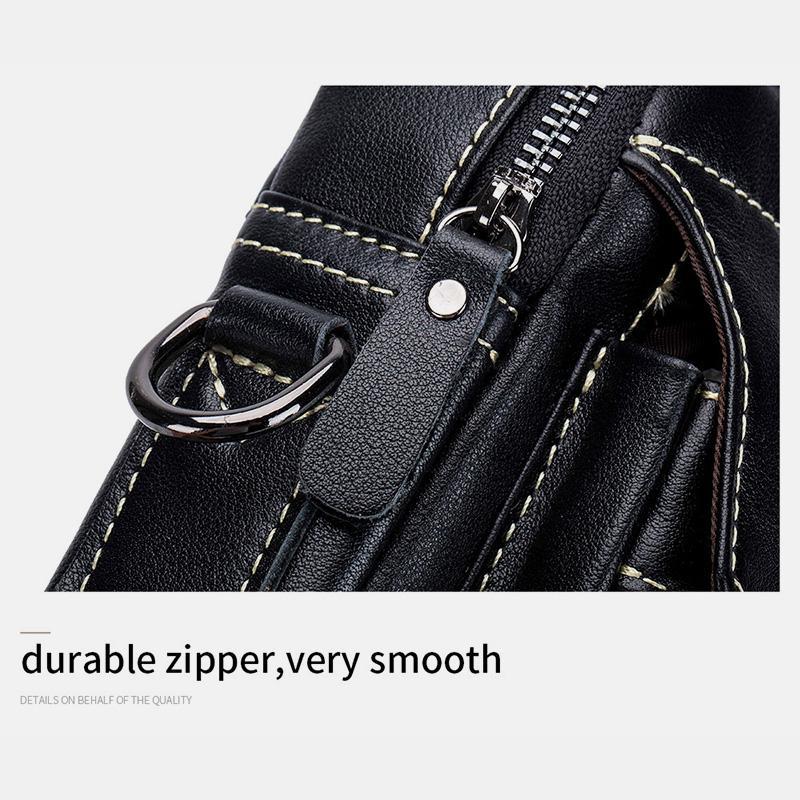 LargeCapacity RealLeather Multifunctional Crossbody Bag