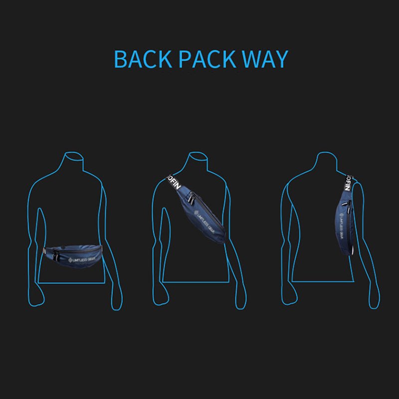 Waterproof Waist Bag for Men & Women | Reflective Small Pouch Chest Bag