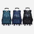 Rolling Wheels Backpack for Teens & Students – Multifunctional Travel Bookbag with Adjustable Straps