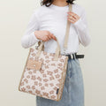 Floral Crossbody Tote Bag – Cute Nylon Shoulder Purse for Office & Daily Use