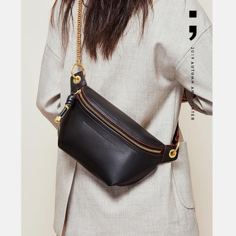 Genuine Leather Large Capacity Crossbody & Waist Bag for Women – Stylish & Versatile