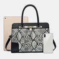 Vintage Women's Top - Handle Satchel Purses Work Tote Shoulder Bag with Long Strap