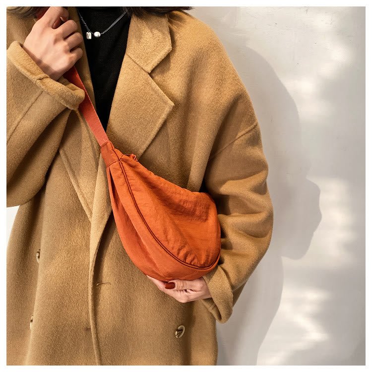Nylon Dumpling Crossbody Bag for Women – Stylish Shopping Shoulder Bag