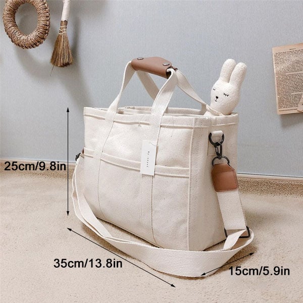 Daily utility canvas tote bag