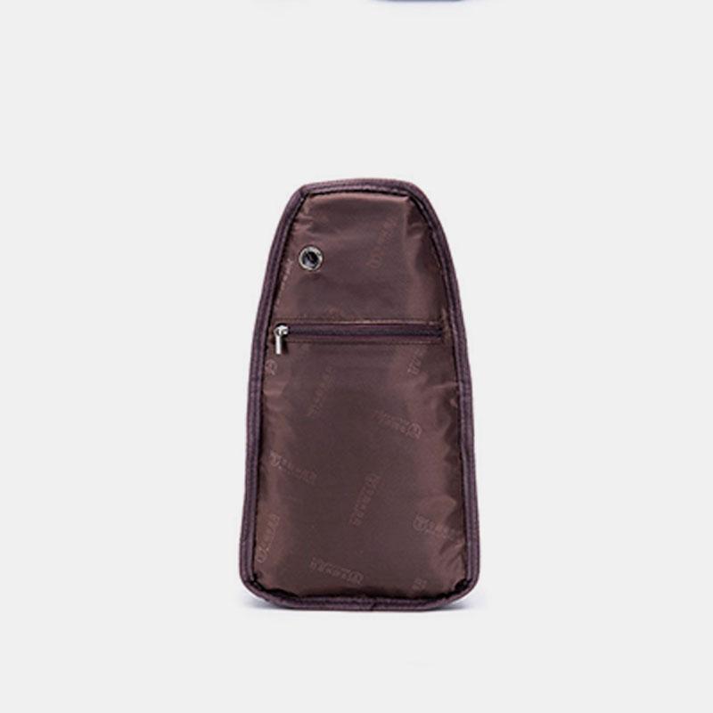 Genuine Leather Sling Chest Bag with Earphone Hole – Stylish & Practical Crossbody Shoulder Bag