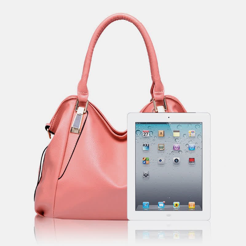 Women's Leather Tote Shoulder Bag | Top - Handle Satchel Hobo Purse