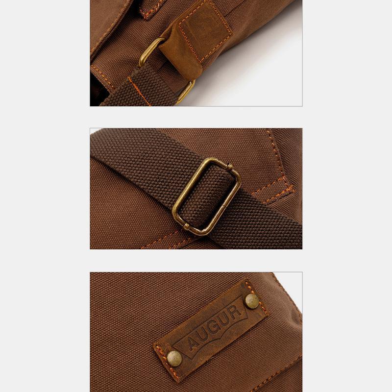 Large Capacity Retro Canvas Crossbody Bag for Women – Stylish & Practical Daily Tote
