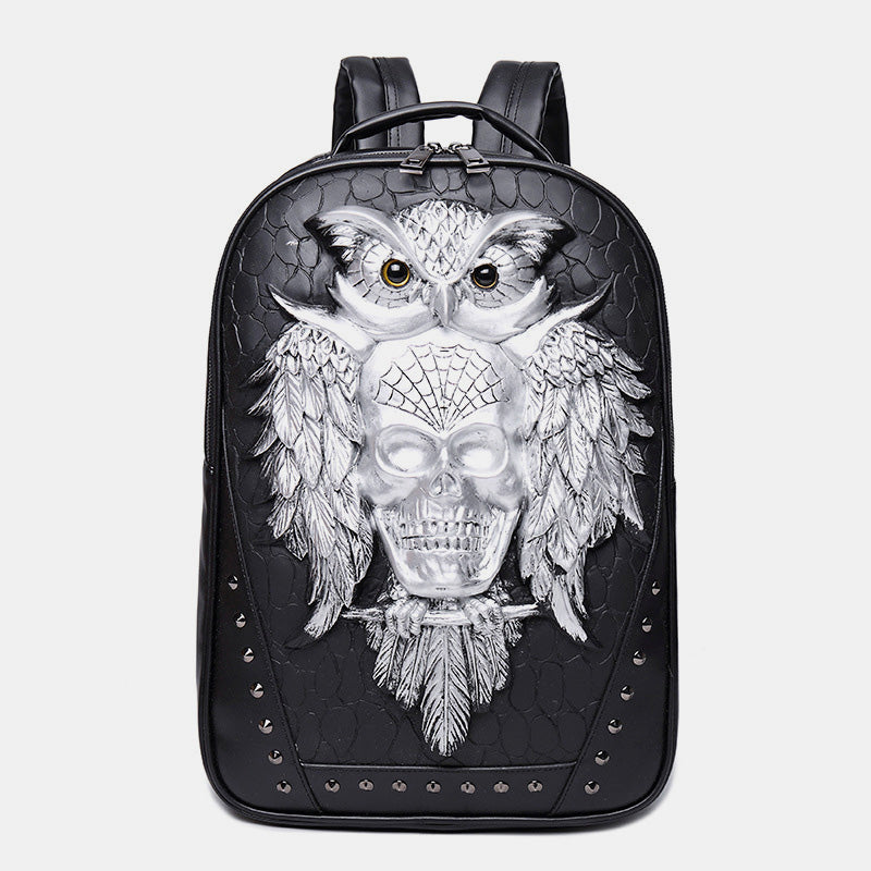 3D owl waterproof laptop backpack