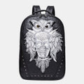 3D owl waterproof laptop backpack