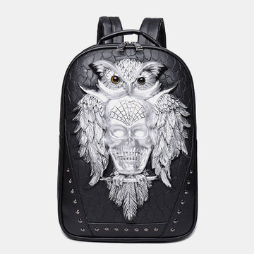 3D owl waterproof laptop backpack