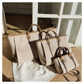 Crossbody Canvas Tote for Women – Chain Strap Bucket Bag