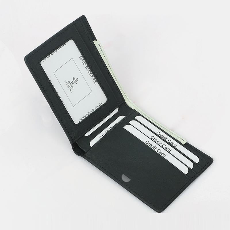 Genuine Leather RFID Blocking Slim Wallet