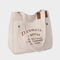 Women's minimalist print daily commuter tote bag