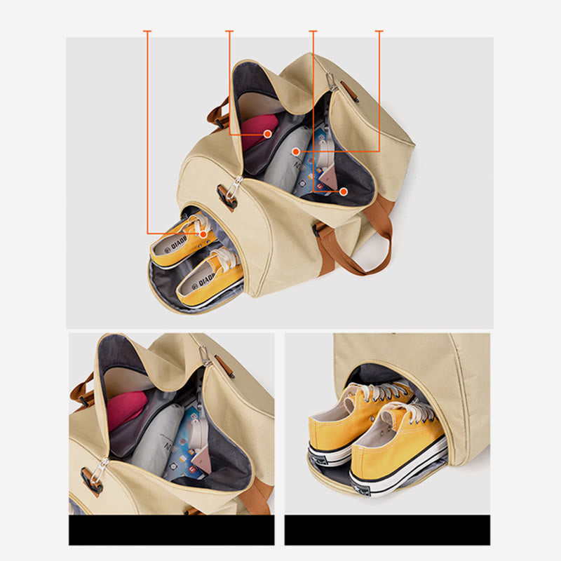 Large capacity travel sports duffel bag