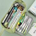 Multifunctional Double Layer Large Capacity Pencil Case for Study & Organization