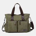 Casual Canvas Laptop Tote Bag for Men & Women – Work Handbag with Adjustable Strap