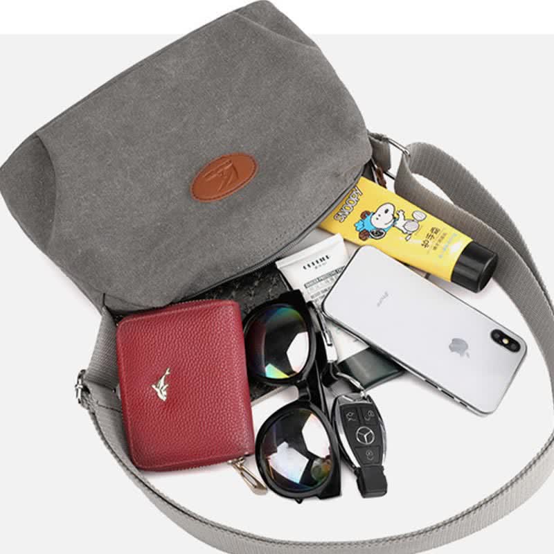 Lightweight Canvas Crossbody Bag for Women | Small Shoulder Purse