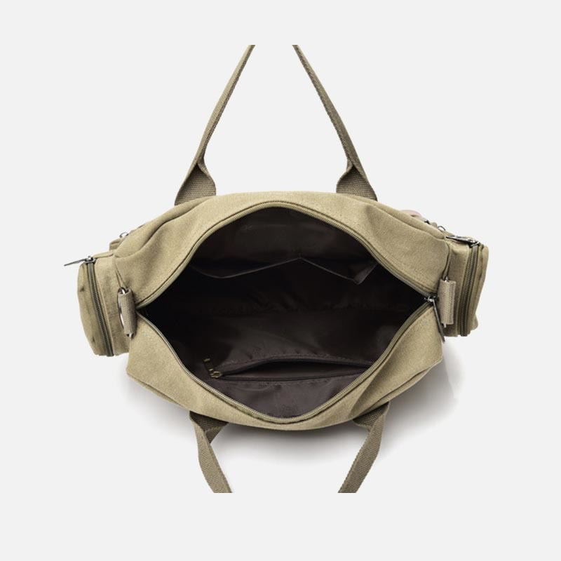 Messenger Bag for Men – Casual Canvas Multi - Pocket Crossbody Bag with Adjustable Strap