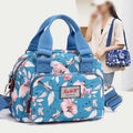 Women's colorful floral nylon crossbody bag