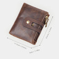 Multifunctional Double Zipper Vintage Wallet – Stylish and Practical