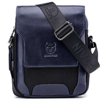 Genuine leather business crossbody bag