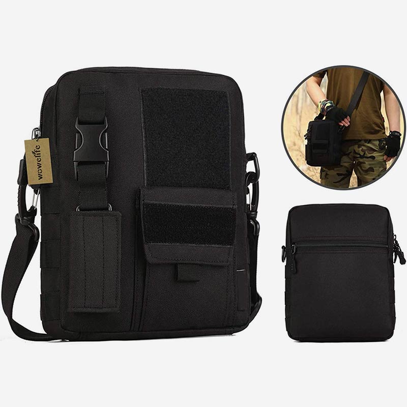 Waterproof Casual Outdoor Messenger Bag for Men – Adjustable Strap, Zipper Closure