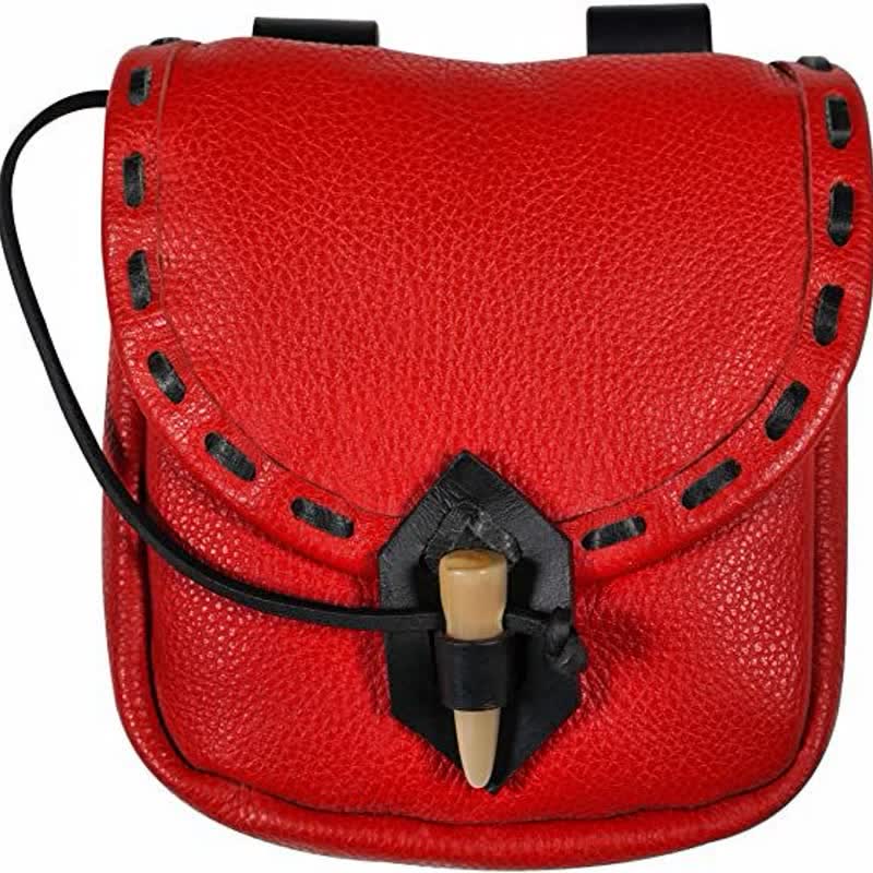 Renaissance Belt Pouch Holster - EDC Leather Waist Bag Cosplay Coin Purse
