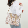 Floral Cute Printing Crossbody Purse – Large Canvas Handbag for Commuting