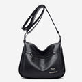 Women’s Soft Leather Double Compartment Crossbody Bag – Stylish & Practical Shoulder Bag