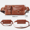 Vintage Multi - Carry Genuine Leather Sling Bag – Versatile Crossbody, Waist, and Sling Bag for Men and Women