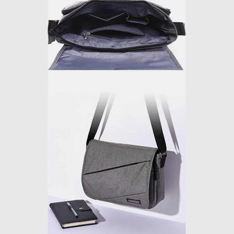Men's waterproof canvas messenger laptop bag