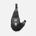 Multifunctional Canvas Chest Bag for Men – Leisure Crossbody Riding Bag