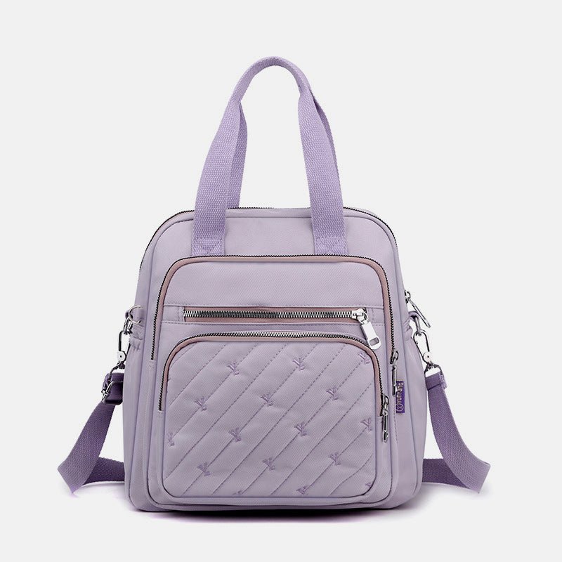 Multifunctional Lightweight Embossing Handbag – Crossbody & Backpack