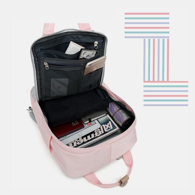Women's large capacity vintage laptop backpack