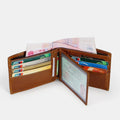 Retro RFID Multi - Slot Wallet – Leather, Stylish and Secure for Men