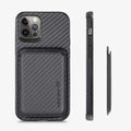 Magnetic iPhone wallet case with card holder