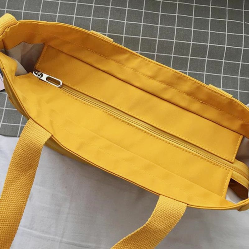 Waterproof Canvas Tote Bag for Women – Large Capacity Crossbody & Shoulder Bag for Students