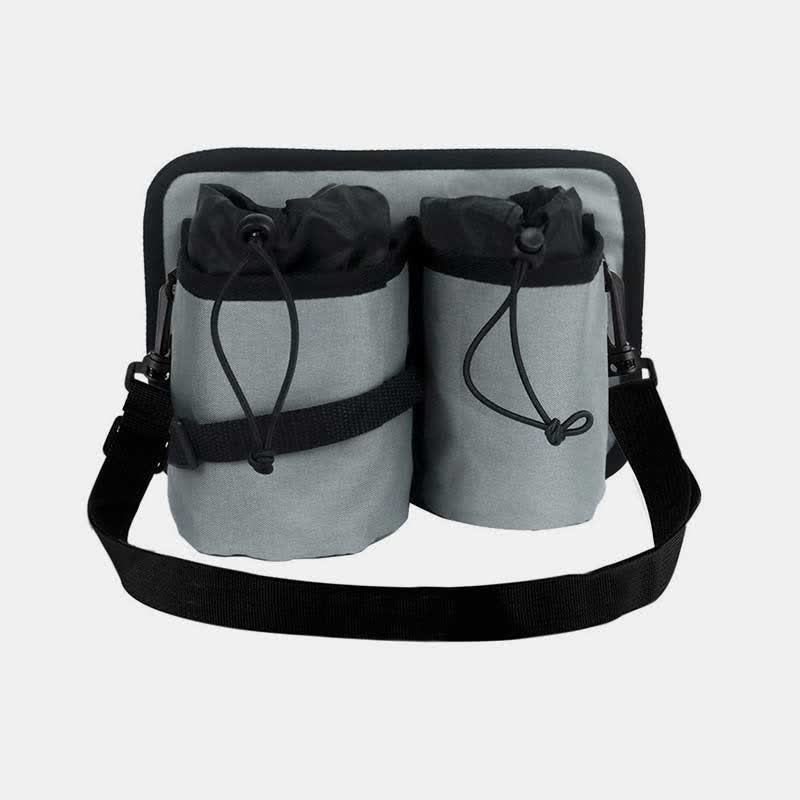 Portable Water Bottle Holder Pouch with 2 Bottle Pockets – Adjustable Carrier for Travel, Sports, and Daily Use