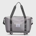 Tote Bag for Travel with Pull Rod & Oblique Folding Storage – Large Capacity Nylon Travel Sleeve