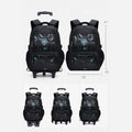 Rolling Wheels Backpack for Teens & Students – Multifunctional Travel Bookbag with Adjustable Straps