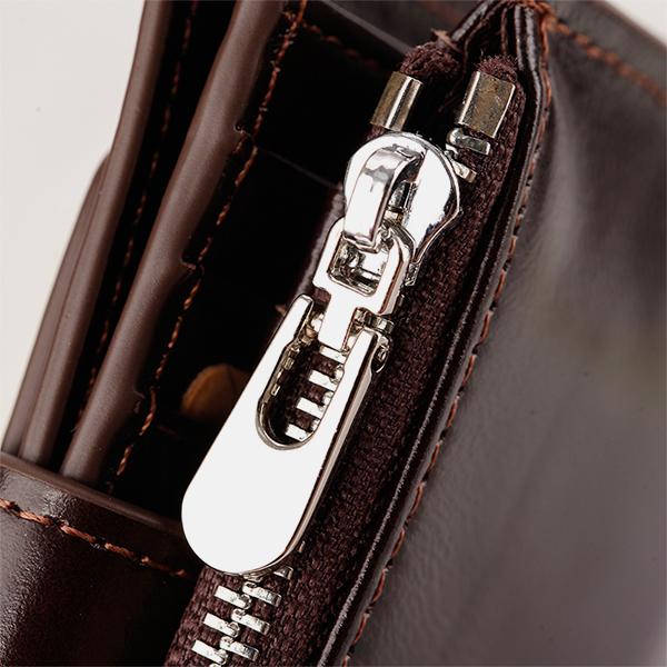 RFID Large Capacity Genuine Leather Multi - Card Wallet – Secure, Stylish, and Practical