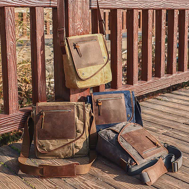 Retro Casual Shoulder Bag: Classic and Creative Design in High Quality Canvas