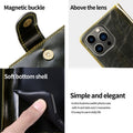 Wallet Case for iPhone - PU Leather Durable Phone Case with Card Slot