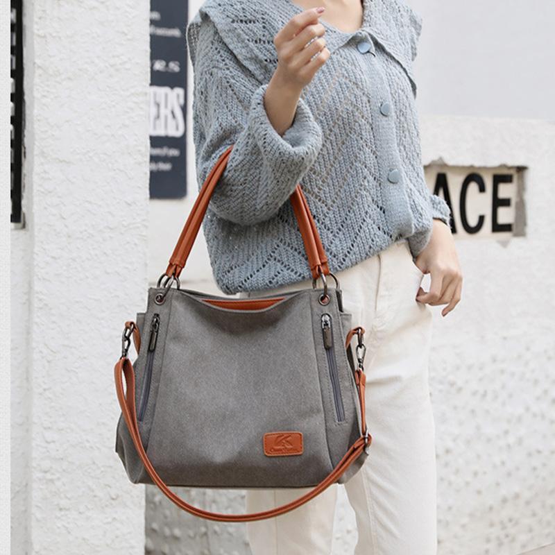Large Capacity Casual Canvas Crossbody Bag for Women – Stylish & Practical