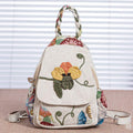 Multifunctional Large Capacity Floral Printed Canvas Backpack | Stylish & Practical for Travel, School, and Daily Use