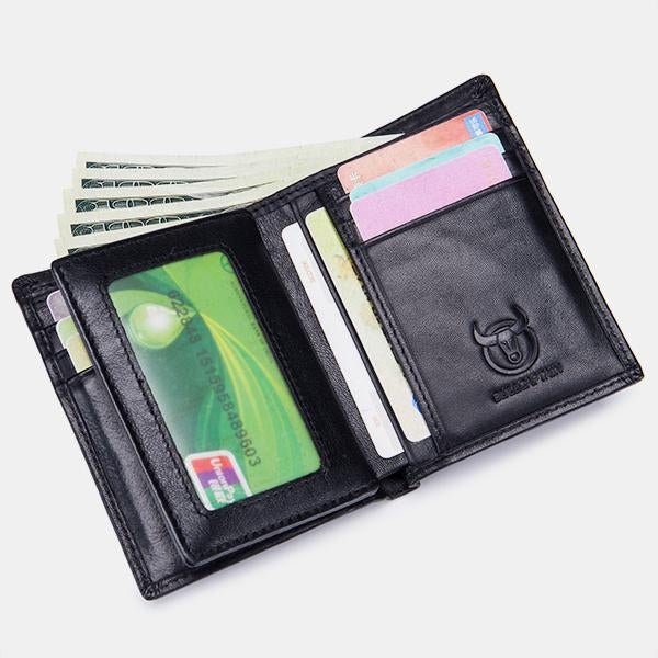 RFID Protection GenuineLeather Multi - Slot Wallet