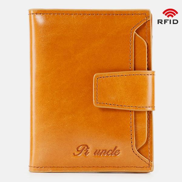 RFID Large Capacity Genuine Leather Multi - Card Wallet – Secure, Stylish, and Practical