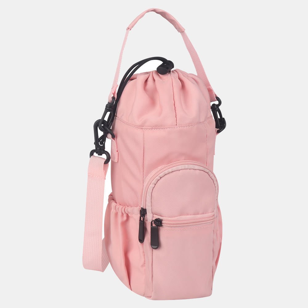 Water Bottle Carrying Case for Outing Sports – Crossbody Canvas Bag