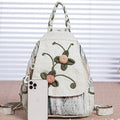 Multifunctional Large Capacity Floral Printed Canvas Backpack | Stylish & Practical for Travel, School, and Daily Use